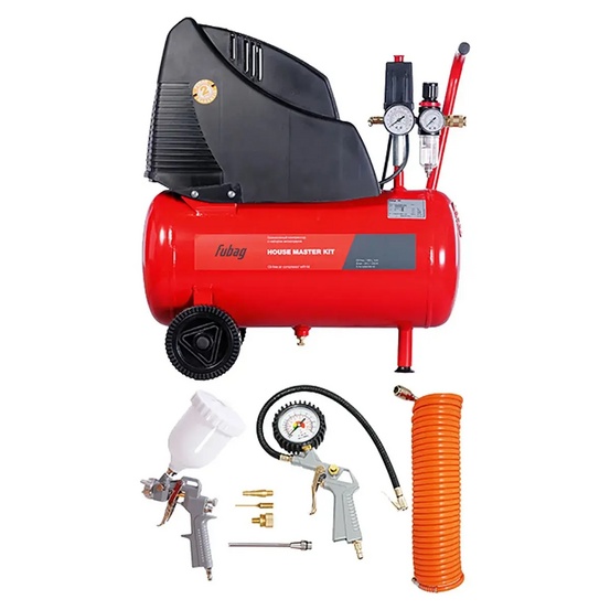 Безмасляный компрессор FUBAG HOUSE MASTER KIT + 5 предметов