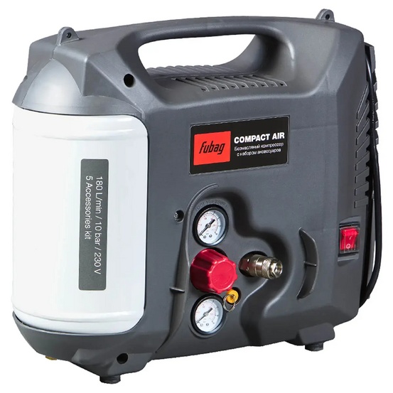Безмасляный компрессор FUBAG Compact Air + набор из 5 предметов