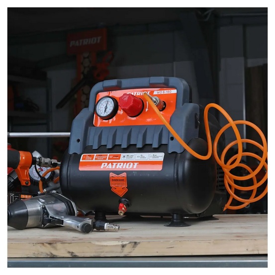 Компрессор поршневой безмасляный Patriot WO 6-180