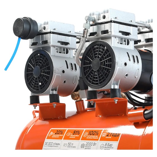 Компрессор поршневой безмасляный Patriot WO 50-300