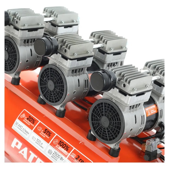 Компрессор поршневой безмасляный Patriot WO 100-440