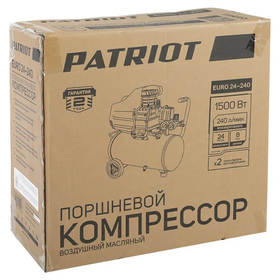 Компрессор поршневой масляный Patriot EURO 24-240