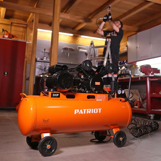 Компрессор поршневой ременной Patriot LRM 100-480R