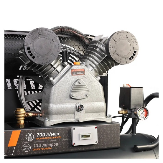 Компрессор поршневой ременной Patriot KRX 700 L100 D