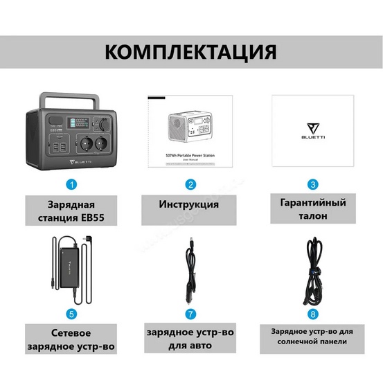 Портативная зарядная электростанция BLUETTI EB55