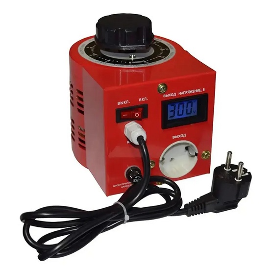 Лабораторный автотрансформатор SUNTEK RED 1000 ВА 0-300 Вольт (4А)