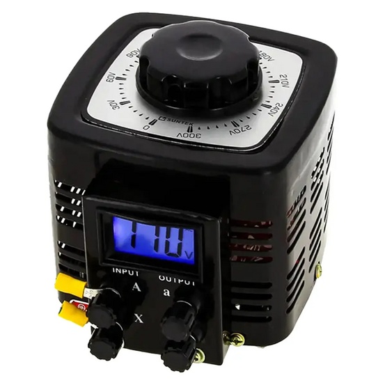 Лабораторный автотрансформатор SUNTEK 500 ВА 0-300 Вольт (2А)