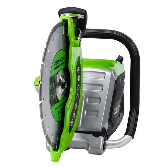 Бетонорез Greenworks PC141 аккумуляторный 82В с АКБ 2,5 Ач + ЗУ 8А двойное