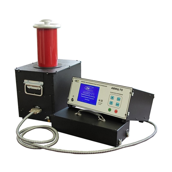 АВИЦ-70 исп.1 – аппарат высоковольтный испытательный в стальном корпусе c USB и ПО