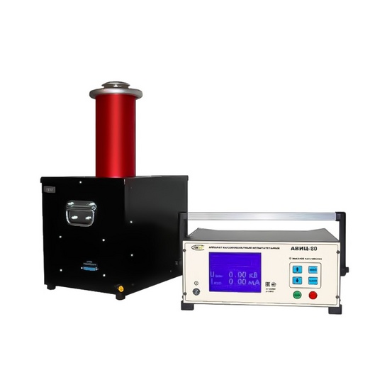 АВИЦ-80 исп. 1 с USB и ПО - аппарат высоковольтный испытательный в стальном корпусе