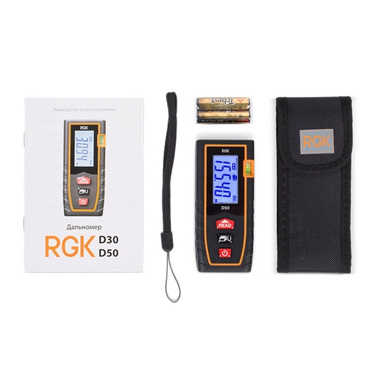 Лазерный дальномер RGK D50 50 м
