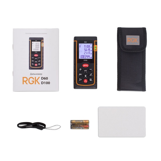 Лазерный дальномер RGK D100 100 м