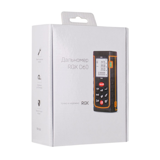Лазерный дальномер RGK D60 60 м