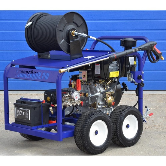 АВД Посейдон D15-210-22-L-UD-4W-Reel2, 15 л.с., 140-350 бар, 15-30 л/мин