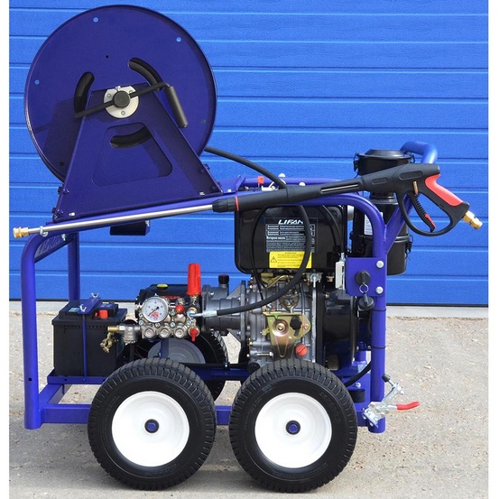 АВД Посейдон D15-210-22-L-UD-4W-Reel2, 15 л.с., 140-350 бар, 15-30 л/мин