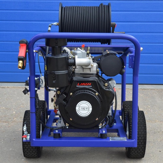 АВД Посейдон D15-210-22-L-UD-4W-Reel2, 15 л.с., 140-350 бар, 15-30 л/мин