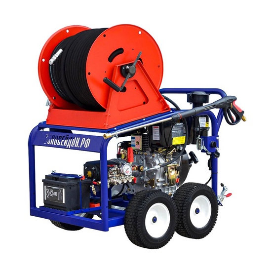 АВД Посейдон D15-210-22-L-UD-4W-Reel1, 15 л.с., 140-350 бар, 15-30 л/мин