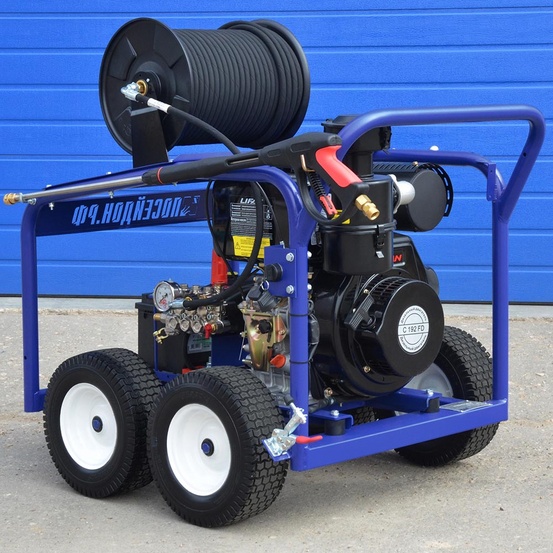 АВД Посейдон D15-210-22-L-UD-4W-Reel1, 15 л.с., 140-350 бар, 15-30 л/мин