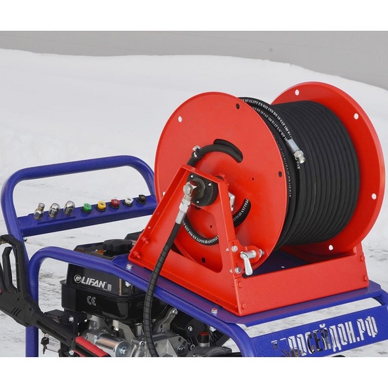 АВД B15-140-30-L-ES-4W-Reel2, 15 л.с., 140 бар, 30 л/мин, бензин, Lifan