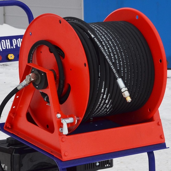 Каналопромывочная машина Посейдон B15-210-22-Zs-Reel1, 15 л.с., 210 бар, 22 л/мин, бензин, Zongshen