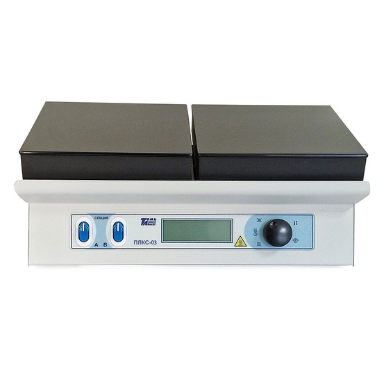 Плита нагревательная лабораторная секционная  со стеклокерамической поверхностью ПЛКС-03