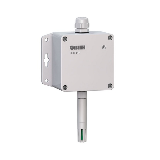 Промышленный датчик (преобразователь) влажности и температуры воздуха ПВТ110