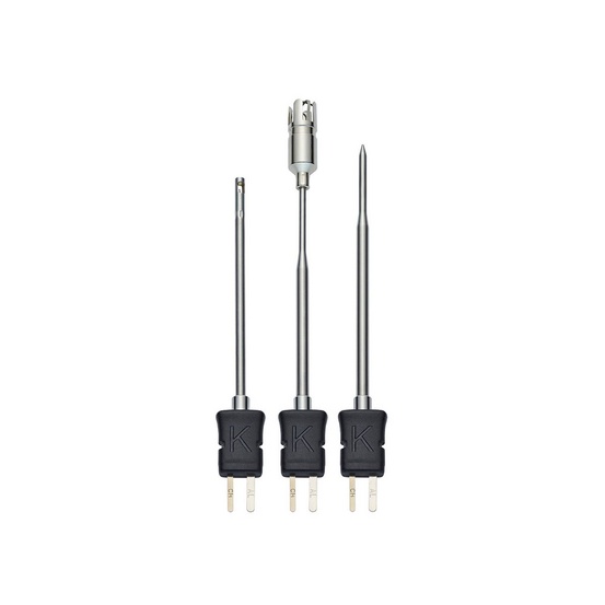 Комплект зондов температуры - с зондом температуры воздуха, погружным/проникающим зондом и поверхностным зондом (т/п тип K)