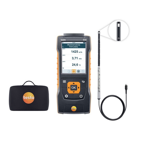 Комплект с обогреваемой струной - testo 440