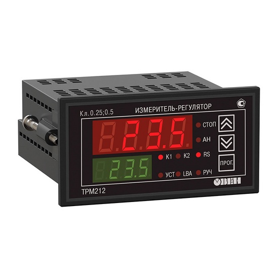 Измеритель ПИД-регулятор для управления задвижками и трехходовыми клапанами с интерфейсом RS-485 ТРМ212