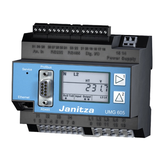 Анализатор качества электросети Janitza UMG 605