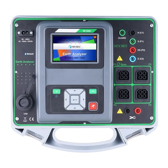 MI 3290 GL - анализатор заземления (комплект с двумя железными клещами)