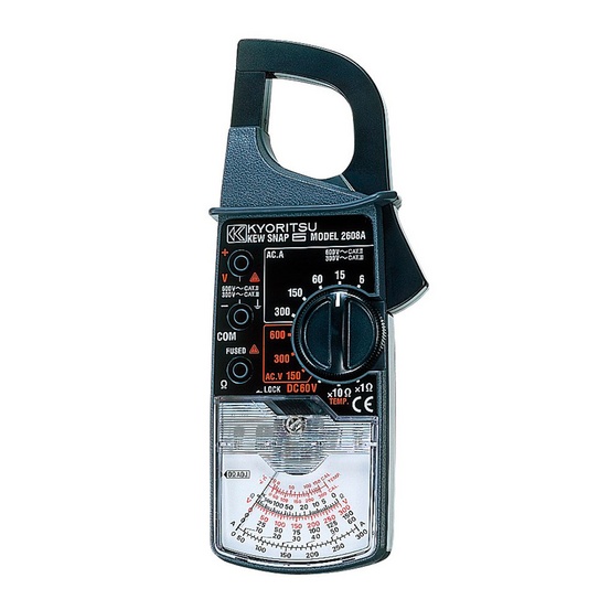 Аналоговые токоизмерительные клещи для измерения переменного тока (33мм) KEW Model 2608A