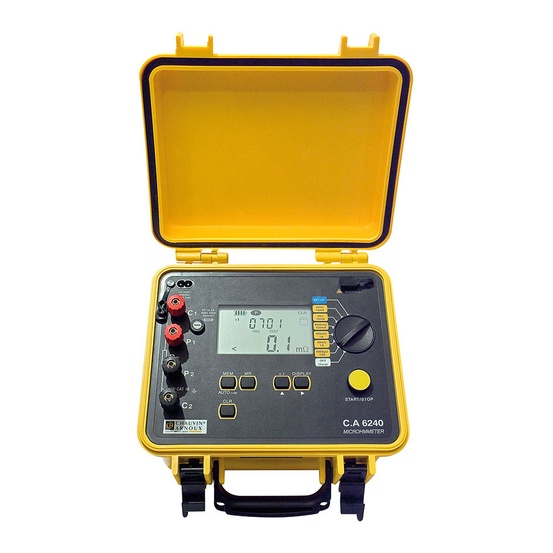 C.A 6240 - микроомметр цифровой, 1 мкОм, 10 А, RS-232