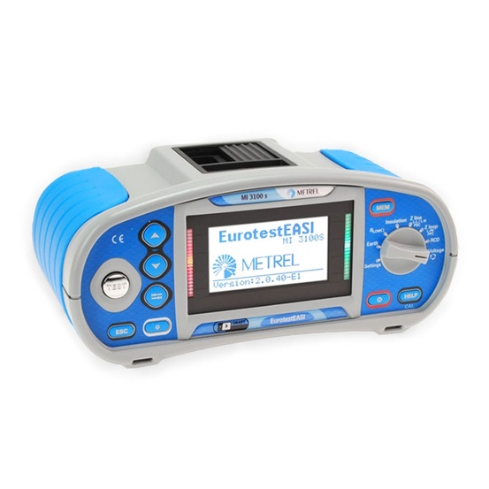 MI 3100s EurotestEASI - многофункциональный измеритель параметров электроустановок