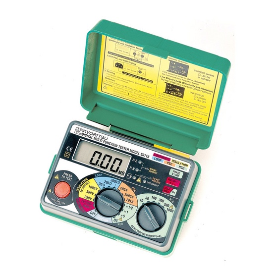 Измеритель параметров электробезопасности KEW Model 6011A