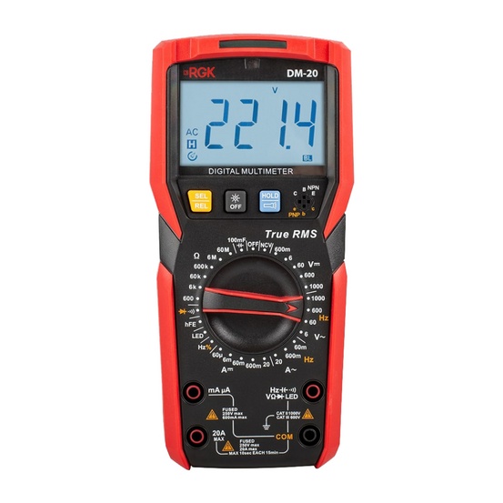 Цифровой мультиметр RGK DM-20