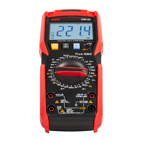 Цифровой мультиметр RGK DM-20