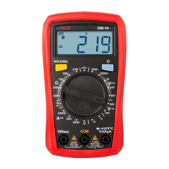 Цифровой мультиметр RGK DM-10