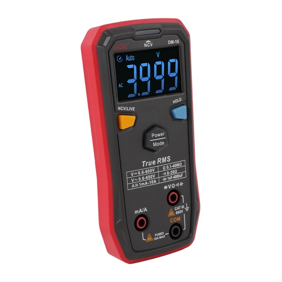 Мультиметр цифровой RGK DM-15