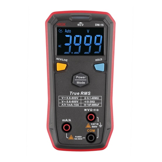 Мультиметр цифровой RGK DM-15