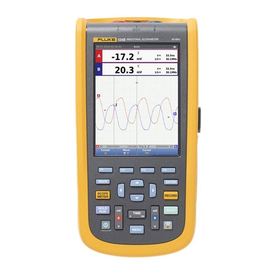 Fluke 124B - цифровой осциллограф