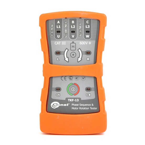 Указатель правильности чередования фаз и направления вращения электродвигателей TKF-13