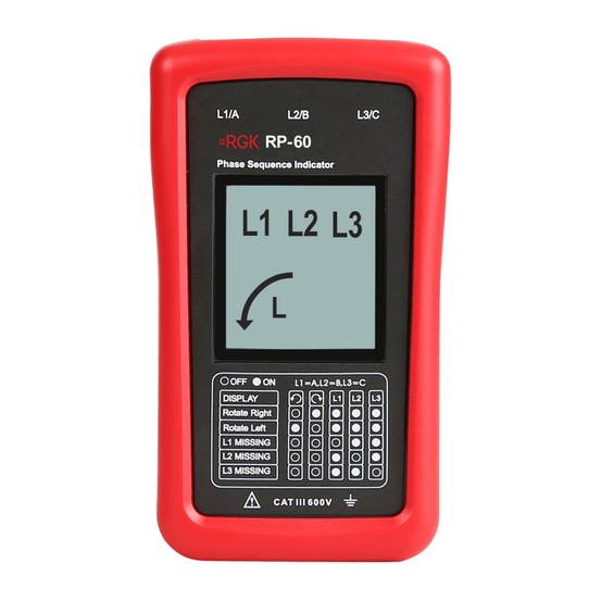 Индикатор чередования фаз RGK RP-60